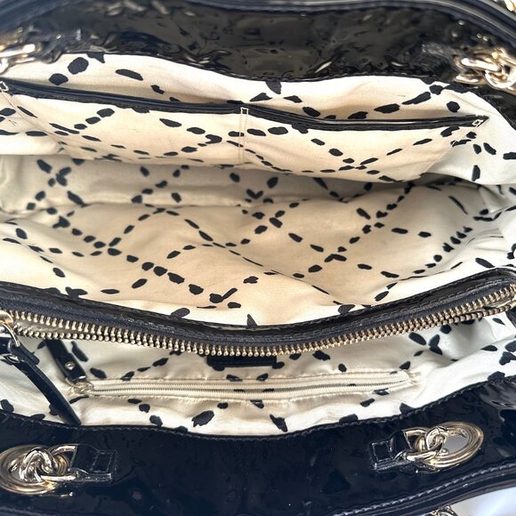 Large Kate Spade Patent Leather Chain Shoulder Bag — Gold Hardware — GUC - Picture 12 of 15